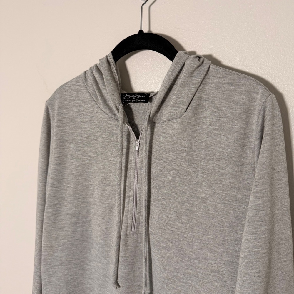 Brigitte Brianna Modest Essential Sweatshirt Dress (M 4-8) Hooded French Terry - Picture 3 of 13
